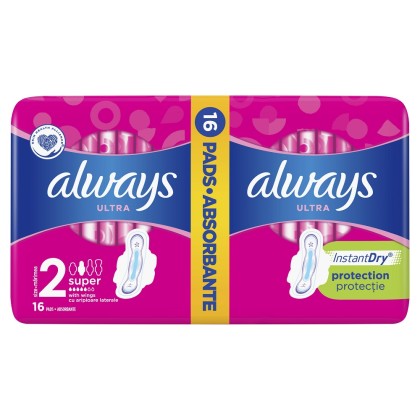 Always absorbante Ultra Super marimea 2, 16 bucati