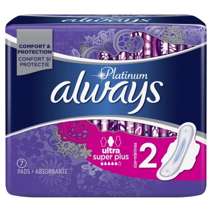 Always absorbante Platinum Super marimea 2, 7 bucati