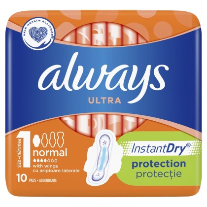 Always absorbante Ultra Normal marimea 1, 10 bucati