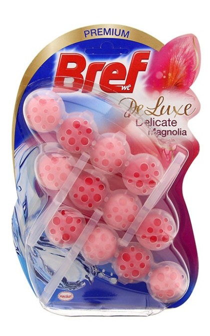 Bref odorizant toaleta DeLuxe 3x50gr Delicate Magnolia