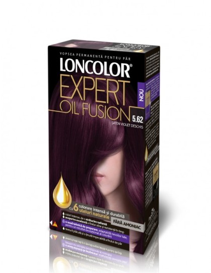 Loncolor vopsea pentru par Expert Oil Fusion 5.62 Saten violet deschis