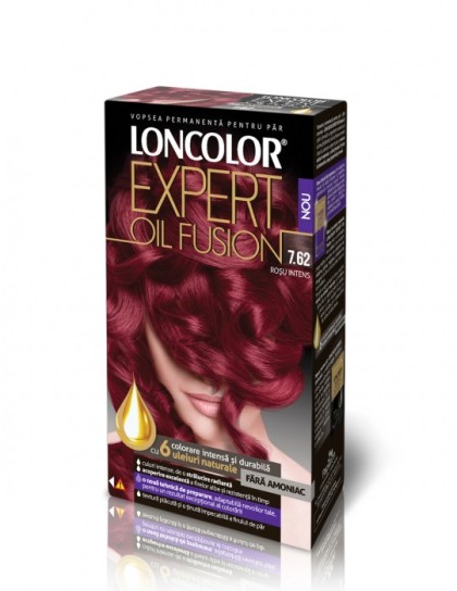 Loncolor vopsea pentru par Expert Oil Fusion 7.62 Rosu intens