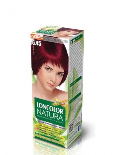 Loncolor vopsea pentru par Natura 6.45 Rosu rubin