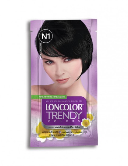 Loncolor vopsea pentru par Trendy N1 Negru chillout