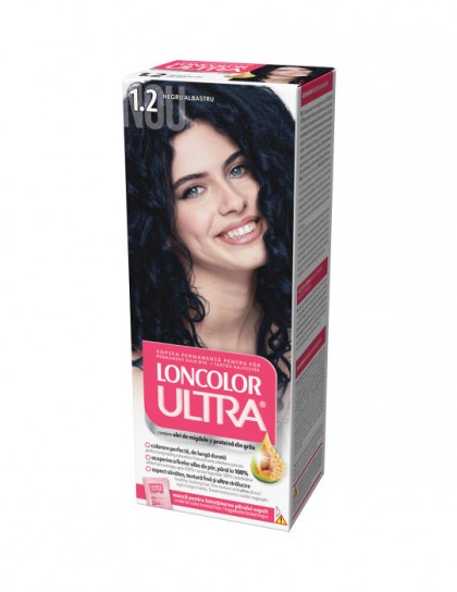 Loncolor vopsea pentru par Ultra 1.2 Negru albastru