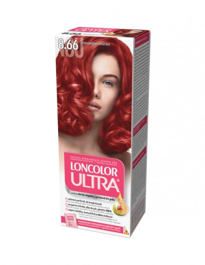 Loncolor vopsea pentru par Ultra 8.66 Rosu intens deschis