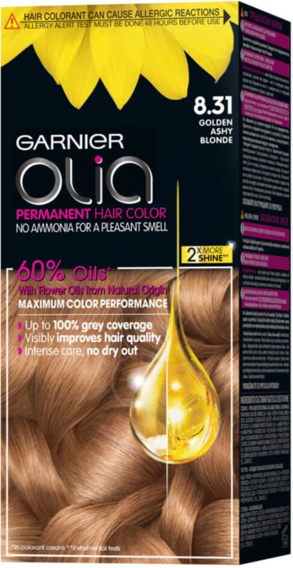 Garnier vopsea de par Olia 8.31 Blond auriu cenusiu