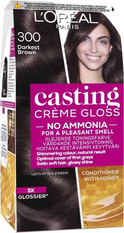 Loreal vopsea de par semi-permanenta Casting Creme Gloss 300 Saten inchis