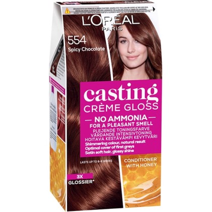 Loreal vopsea de par semi-permanenta Casting Creme Gloss 554 Spicy Chocolate