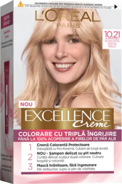 Loreal vopsea de par permanenta Excellence 10.21