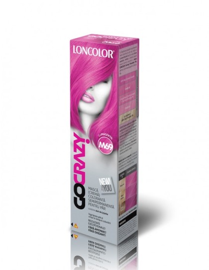 Loncolor GoCrazy masca crema coloranta semipermanenta M69 GoMagenta