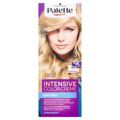 Palette vopsea de par Intensive Color Creme E20 Blond foarte deschis