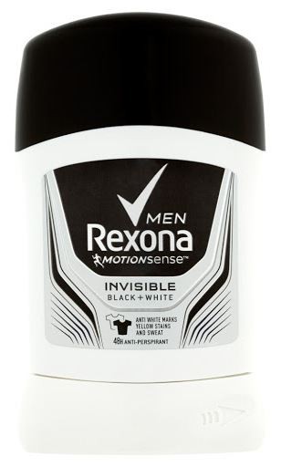 Rexona deo stick pentru barbati 50ml Invisible Black and White