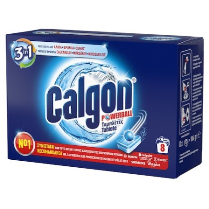 Calgon tablete anticalcar 3in1 Powerball 8 bucati