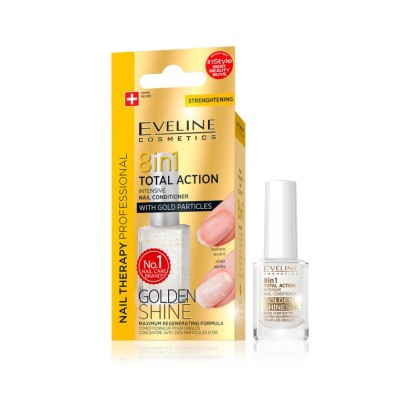 Eveline tratament unghii 8in1 Golden Shine 12ml