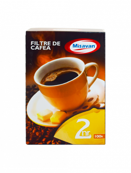 Misavan filtre hartie pentru cafetiere nr 2, 100 bucati