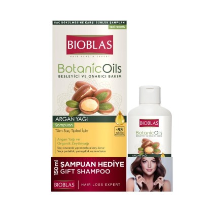 Bioblas sampon argan 360ml + sampon argan 150ml