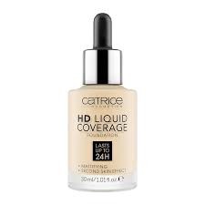 Catrice fond de ten HD Liquid Coverage 30ml Porcelain Beige 02