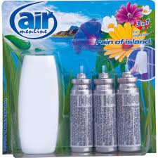 Air Menline odorizant spray pentru baie 3x15ml Rain of Island