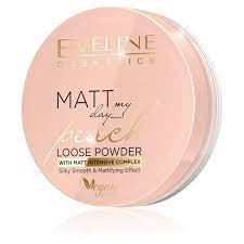 Eveline pudra pentru fixarea machiajului cu efect matifiant 6gr Peach Scent