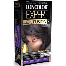 Loncolor vopsea pentru par Expert Oil Fusion 4.1 Saten cenusiu mediu