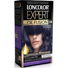 Loncolor vopsea pentru par Expert Oil Fusion 3.99 Saten albastrui intens