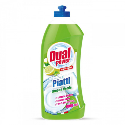 Dual Power - Detergent pentru spÃÂÃÂlarea manualÃÂÃÂ a vaselor - Lime